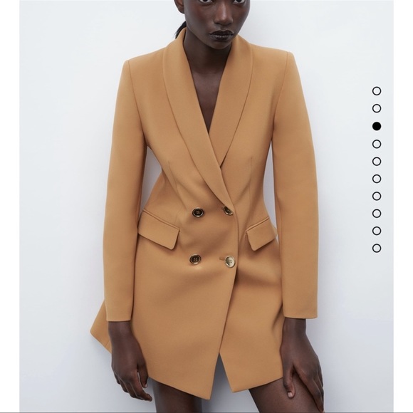 BLOGGERS FAV ZARA NWT LONG BLAZER - Picture 4 of 6